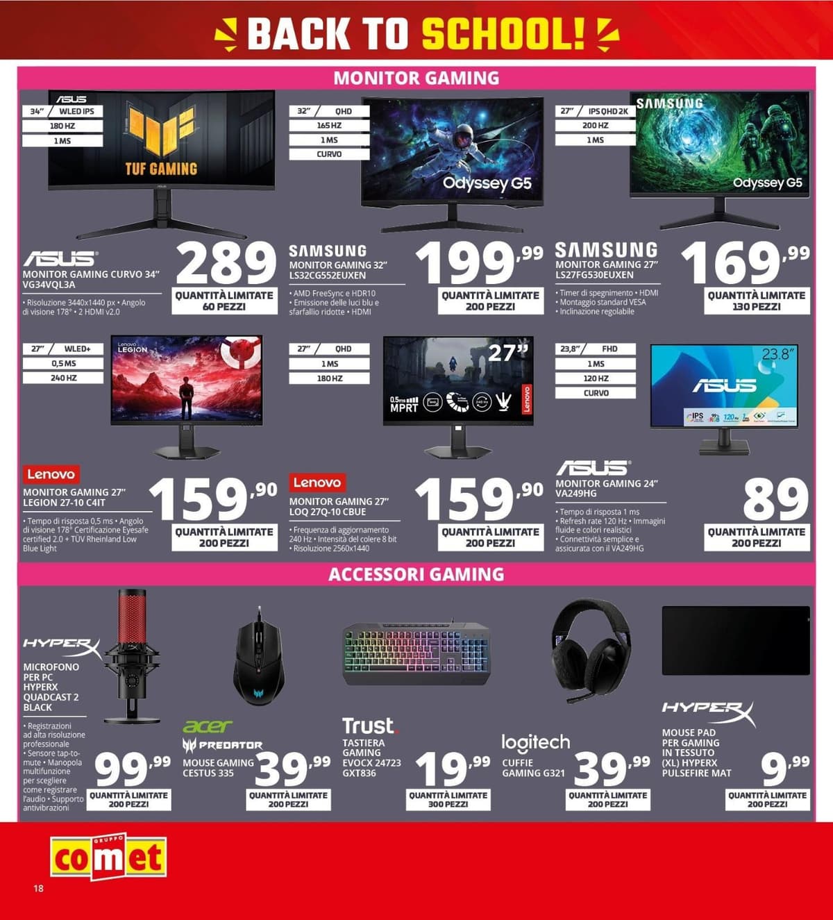 Pagina 18. del volantino Comet - Back To School
