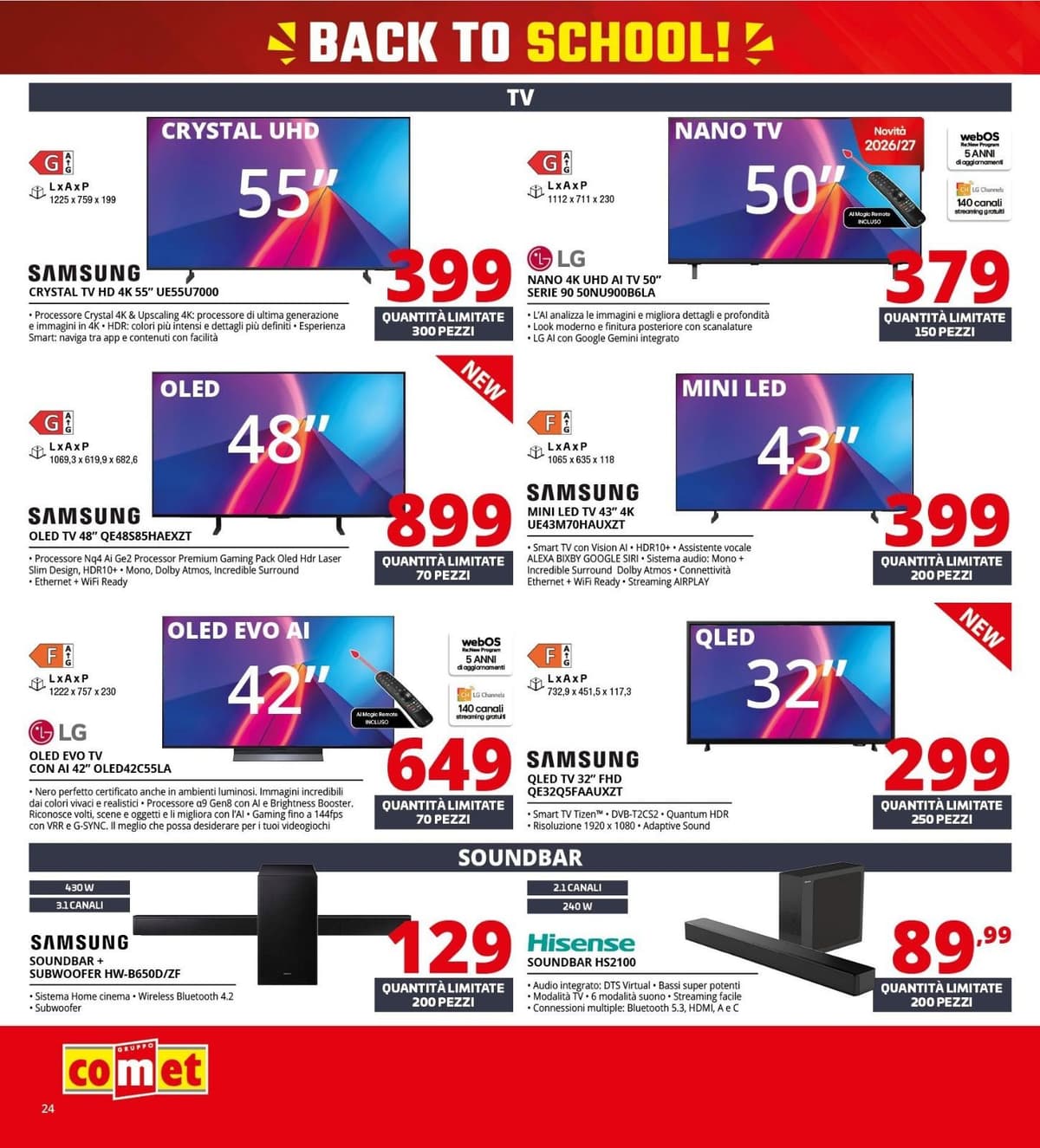Pagina 24. del volantino Comet - Back To School