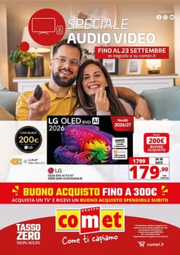Pagina 1 del volantino Comet Speciale Audio E Video