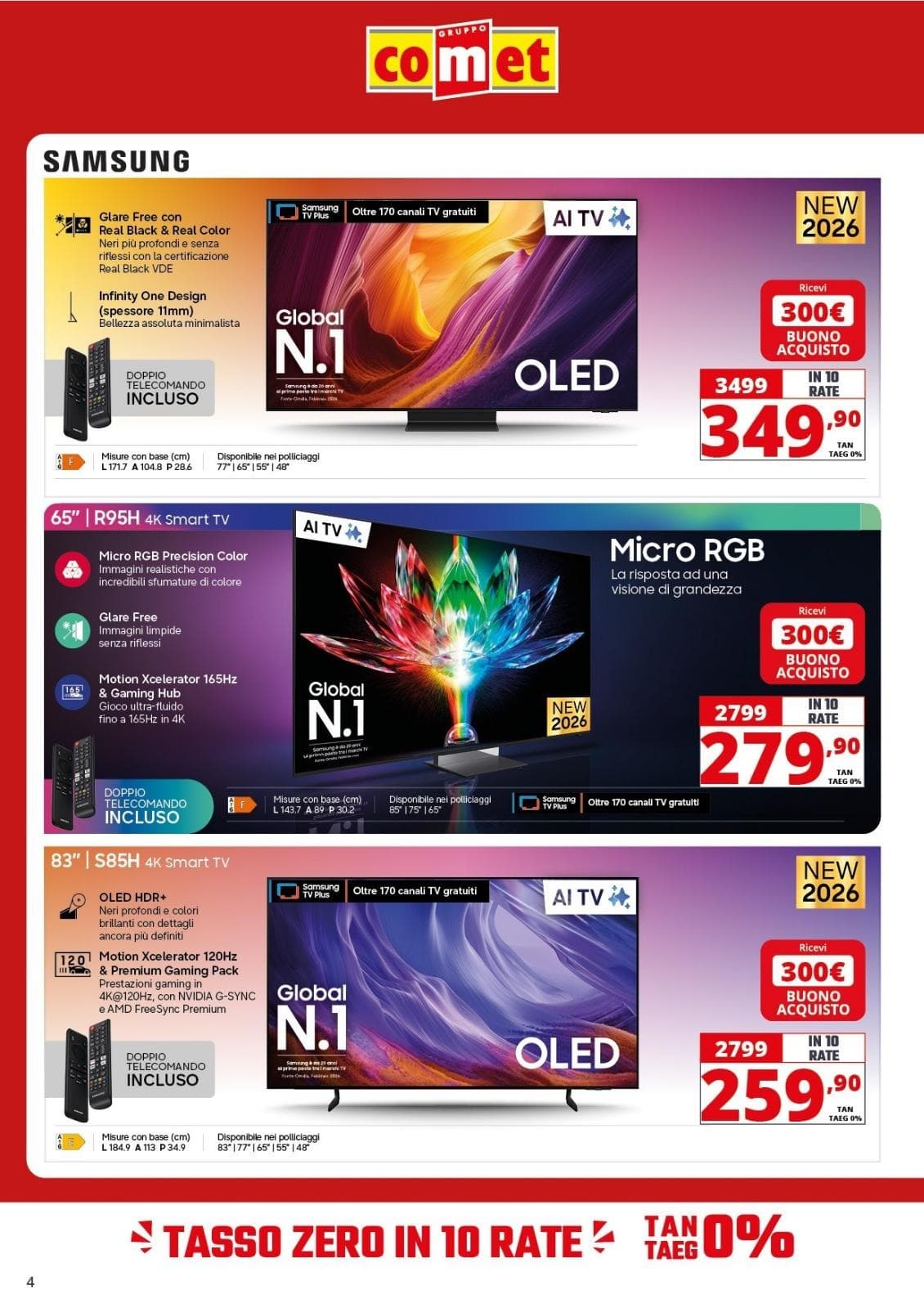 Pagina 4. del volantino Comet - Speciale Audio E Video
