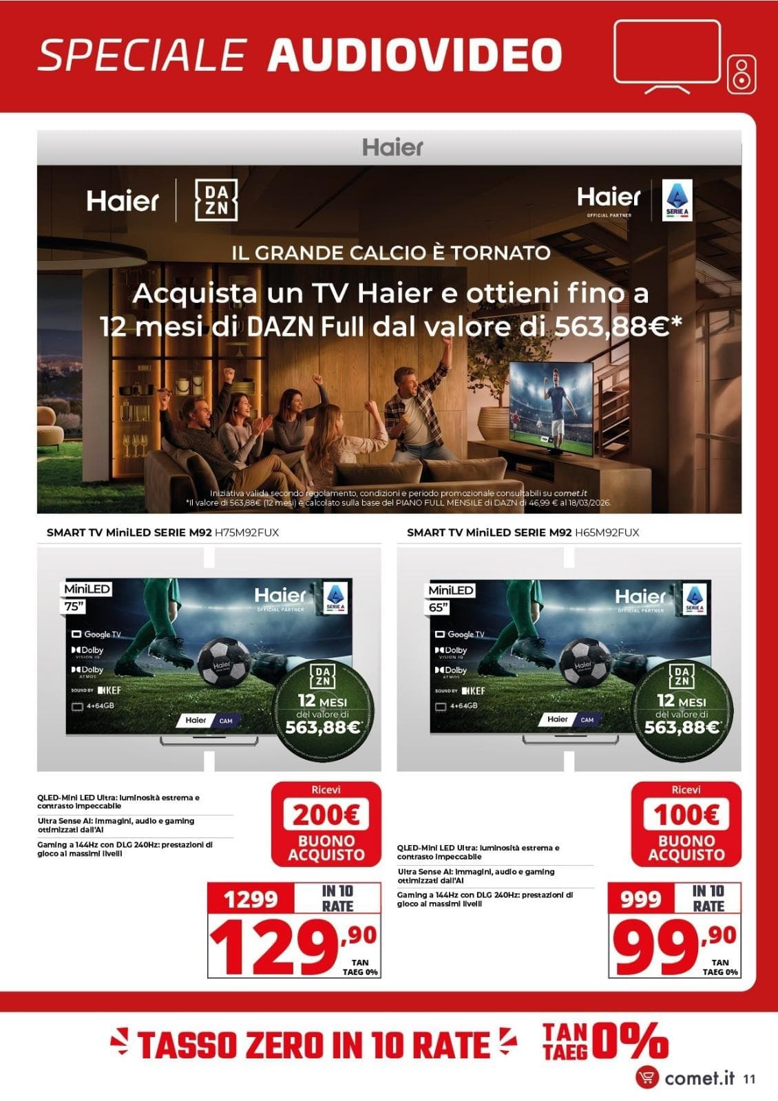 Pagina 11. del volantino Comet - Speciale Audio E Video