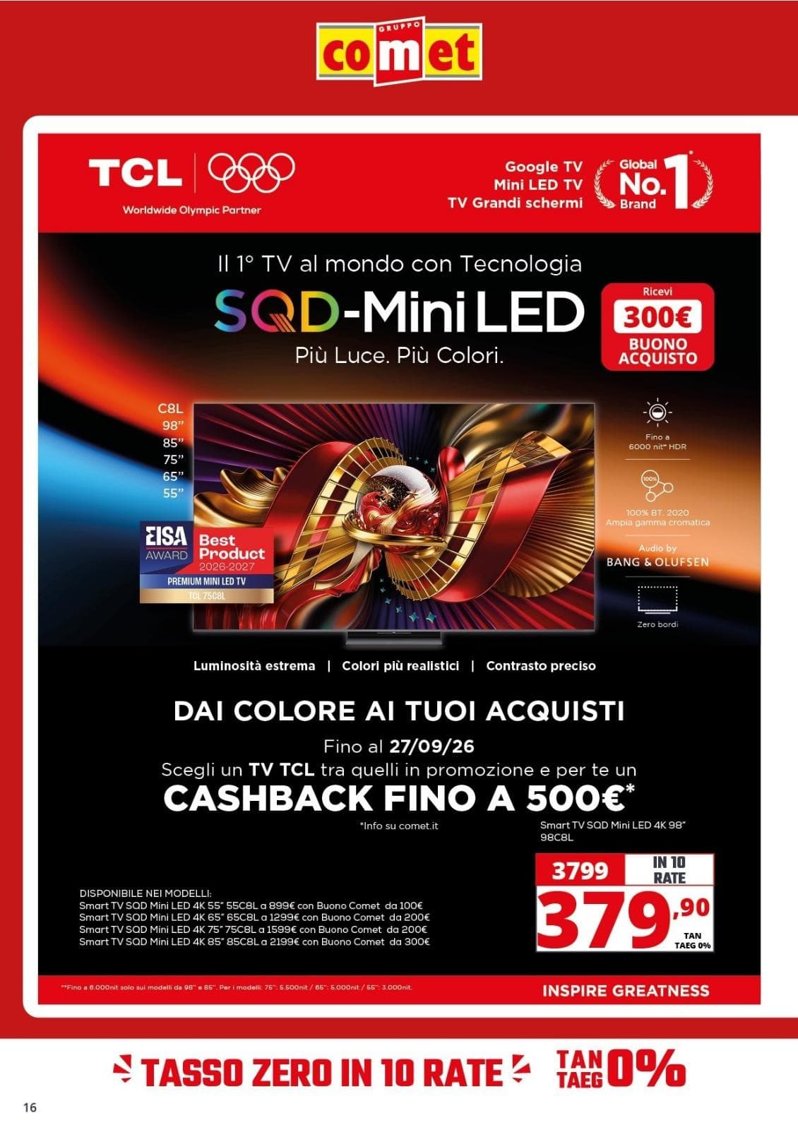 Pagina 16. del volantino Comet - Speciale Audio E Video