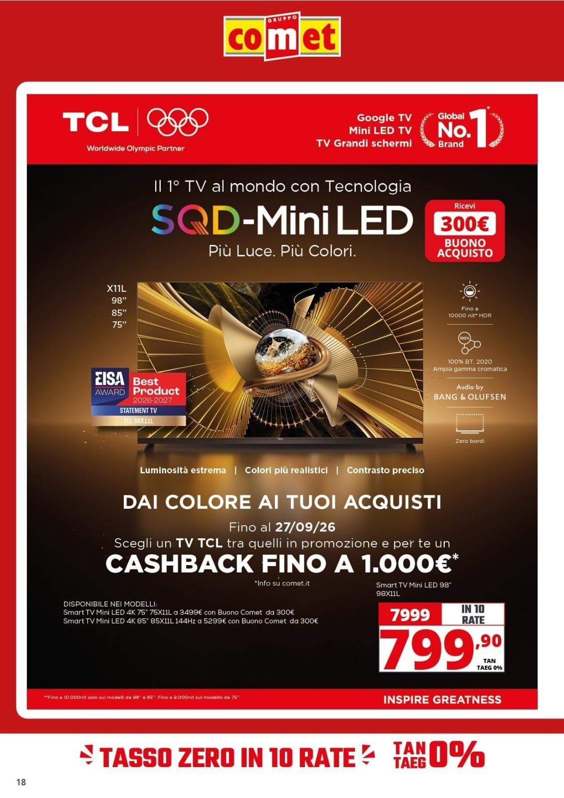 Pagina 18. del volantino Comet - Speciale Audio E Video