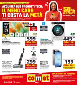 Pagina 1 del volantino Comet Il Meno Caro Ti Costa La Metà