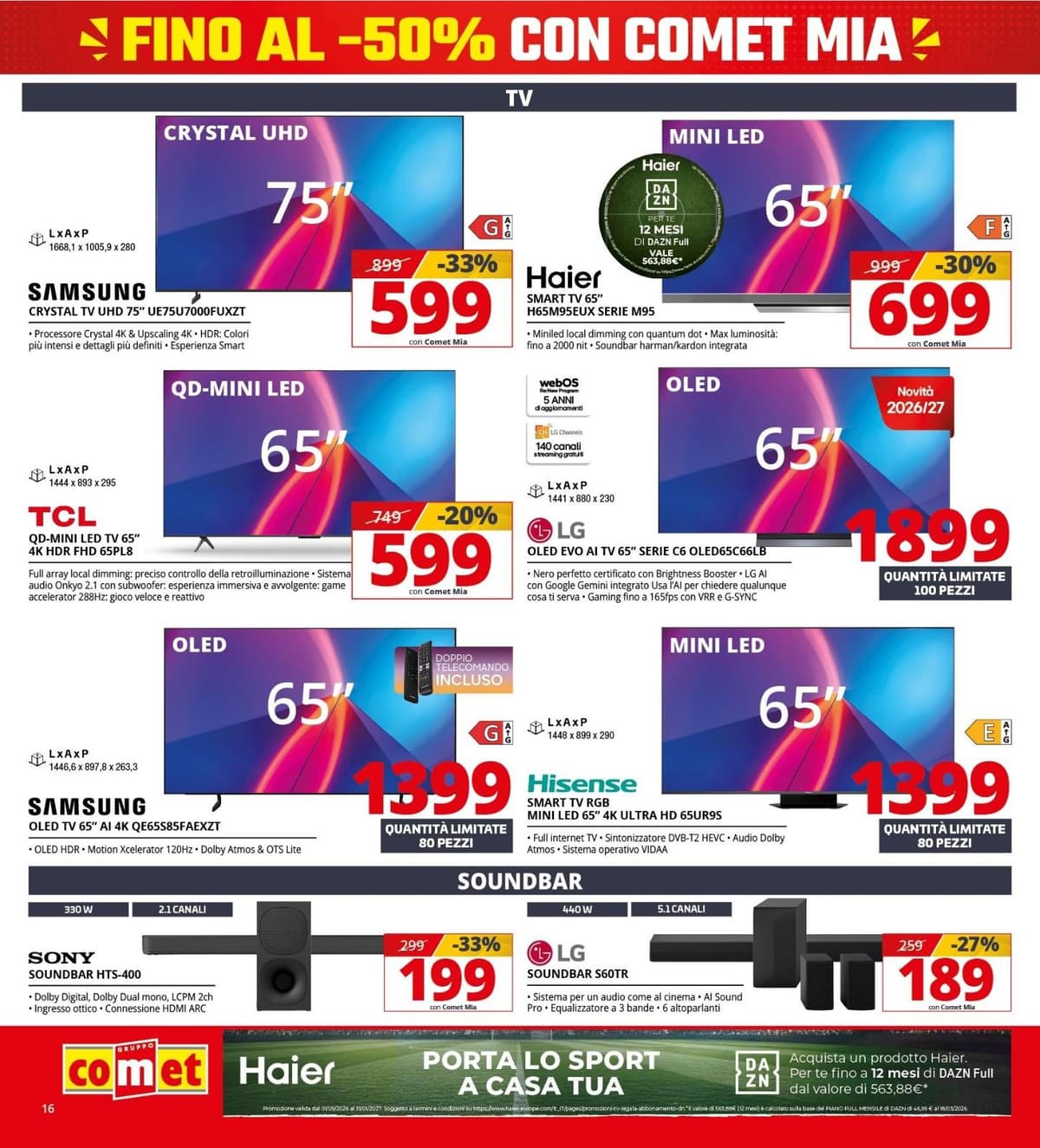 Pagina 16. del volantino Comet - Fino Al -50%
