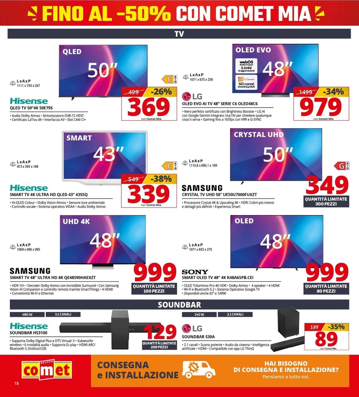 Pagina 18. del volantino Comet - Fino Al -50%