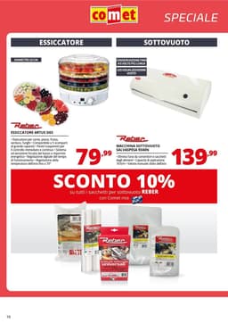 Pagina 16 del volantino Comet Piccoli Elettrodomestici