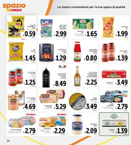 Pagina 22 del volantino Conad Spazio - Sottocosto (Lazio)