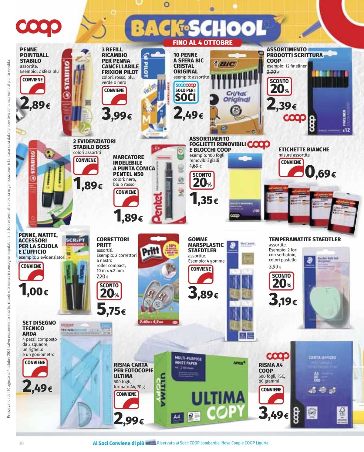 Pagina 30. del volantino Coop - Extra Offerte Superstore(Lombardia) dal 23/08/2026