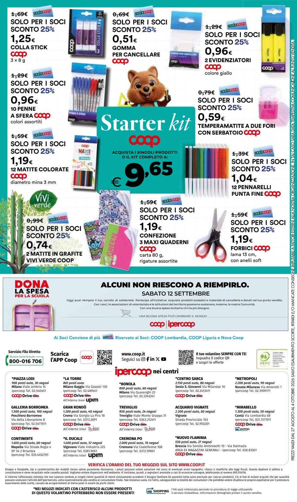 Pagina 20. del volantino Coop - Scuola (Lombardia) dal 28/08/2026