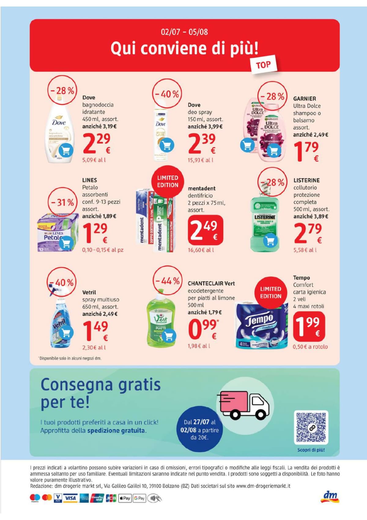 Pagina 16. del volantino Dm - luglio 2026