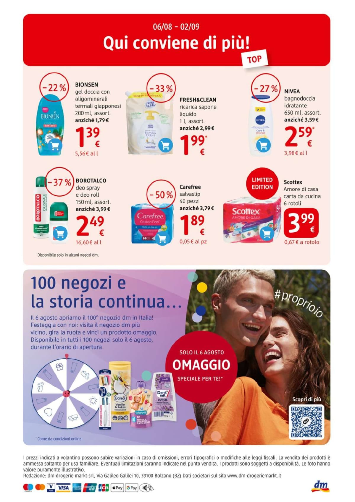 Pagina 16. del volantino Dm - Agosto 2026
