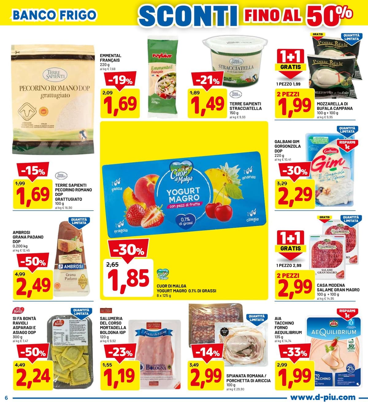 Pagina 6. del volantino Dpiù - Sconti Fino Al 50%