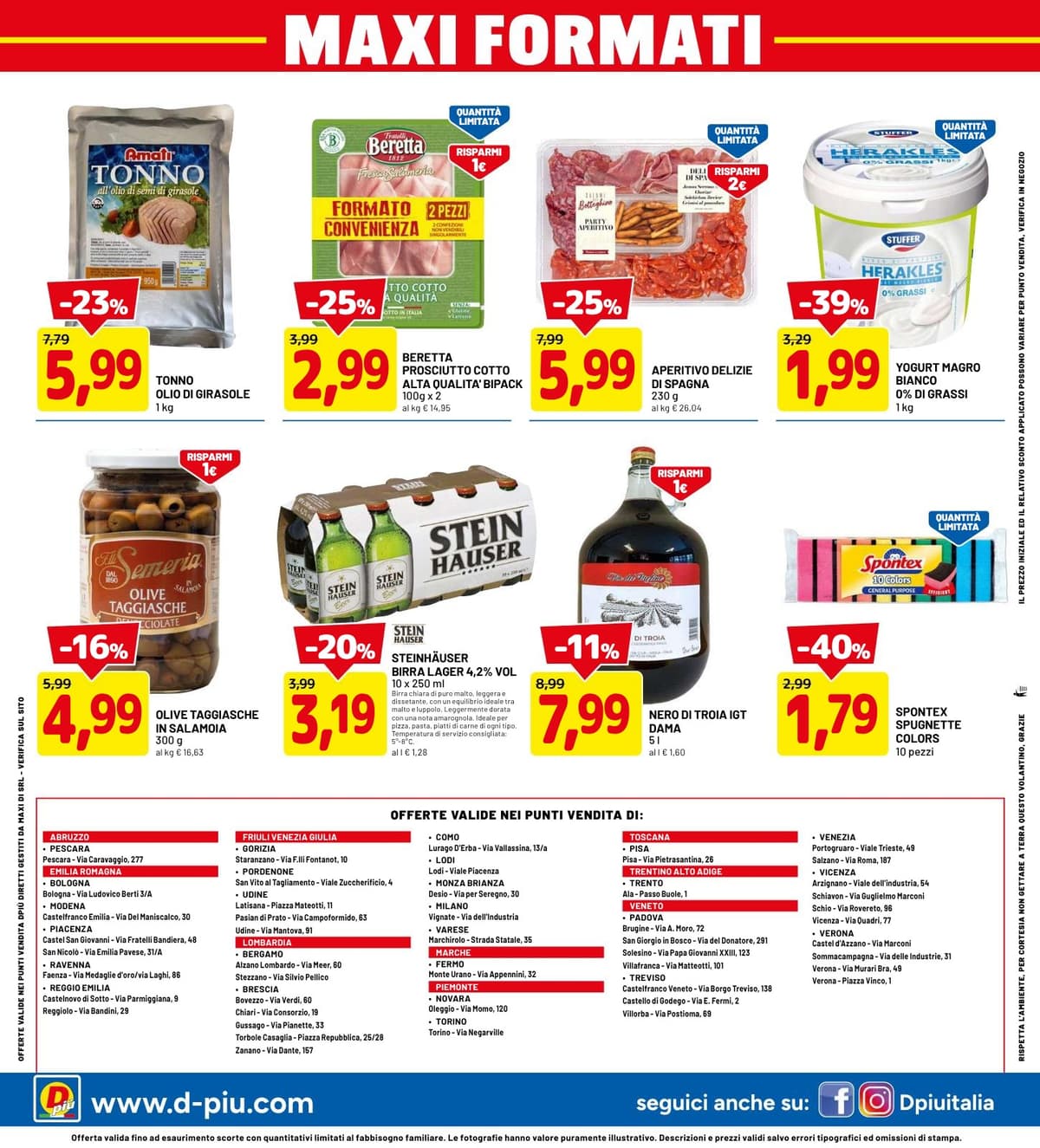 Pagina 16. del volantino Dpiù - Sconti Fino Al 50%