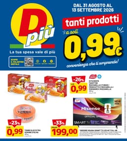 Pagina 1 del volantino Dpiù Tanti Prodotti A 0,99€