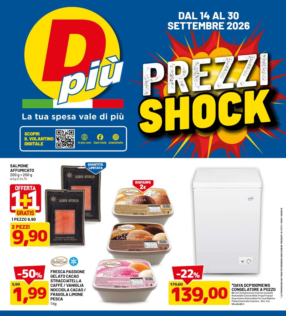 Dpiù katalog Prezzi Shock, 14/09/2026 – 30/09/2026