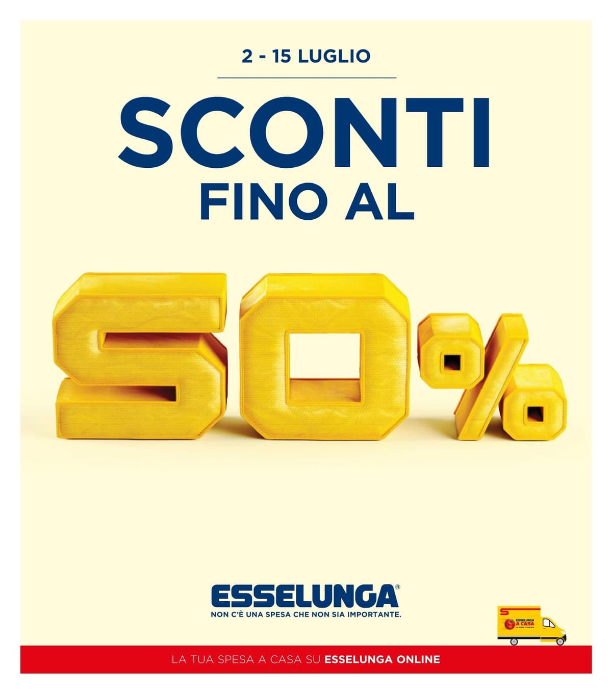 Pagina 1. del volantino Esselunga - Sconti Fino Al 50% dal 14/07/2026
