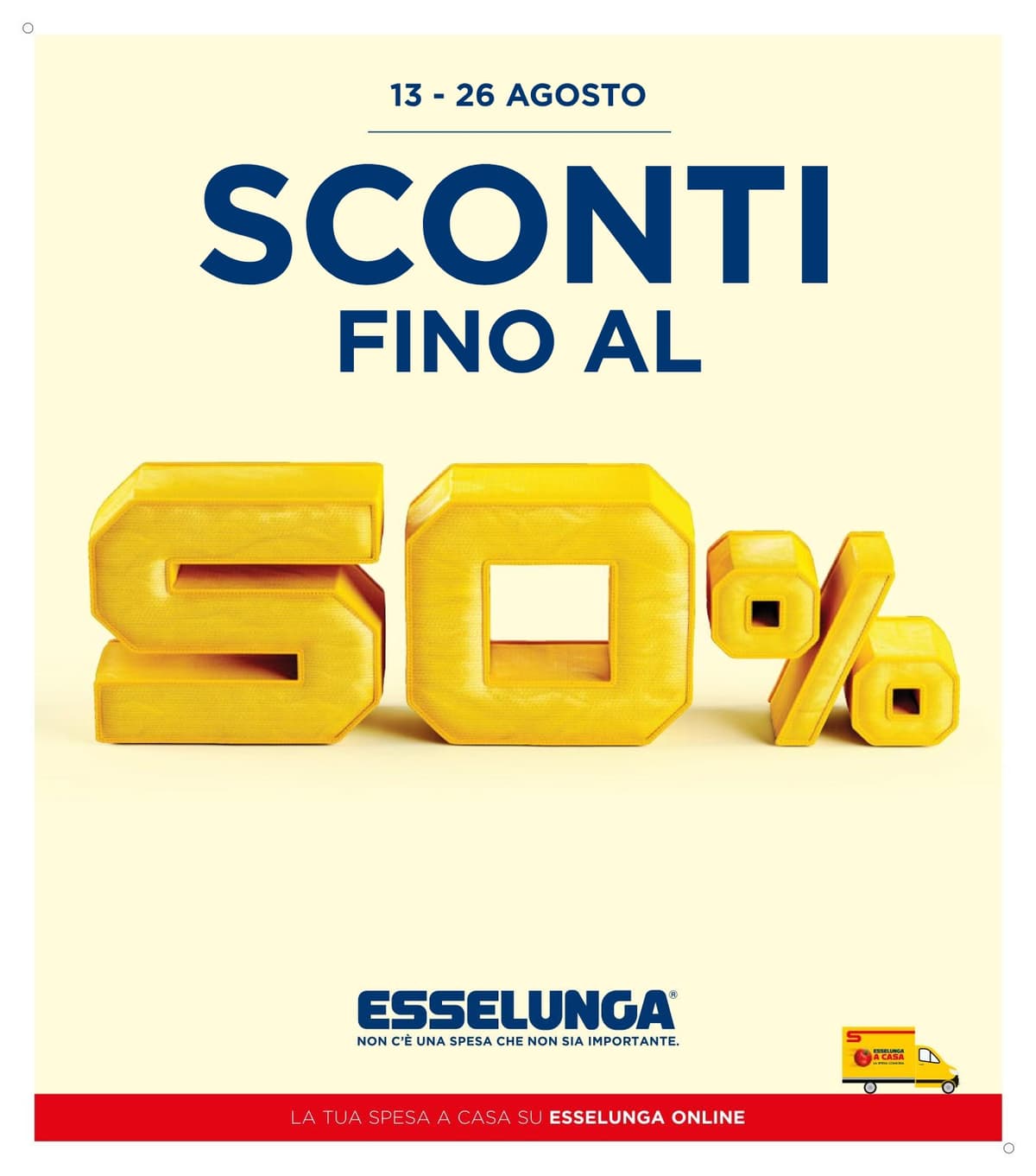 Pagina 1. del volantino Esselunga - Sconti Fino Al 50% dal 23/08/2026
