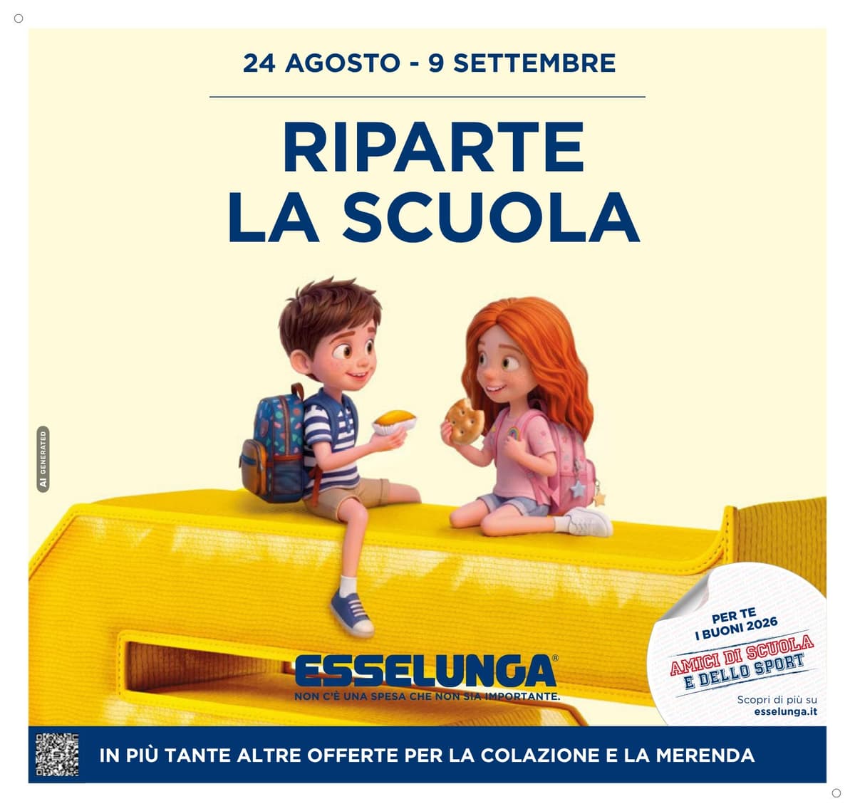 Pagina 1. del volantino Esselunga - Riparte La Scuola dal 25/08/2026
