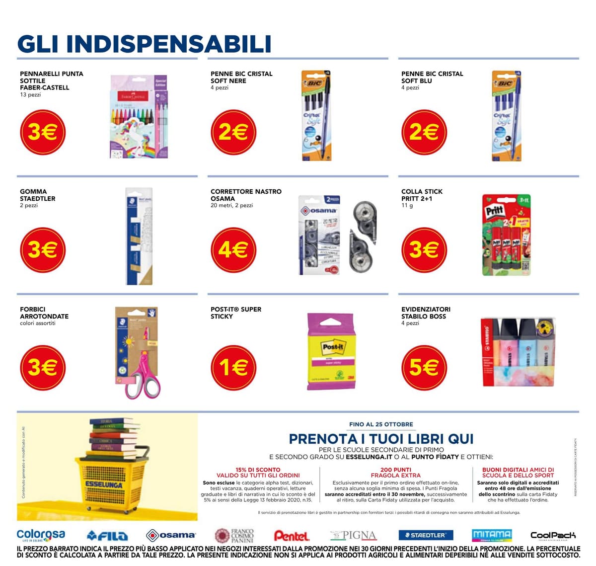Pagina 3. del volantino Esselunga - Riparte La Scuola