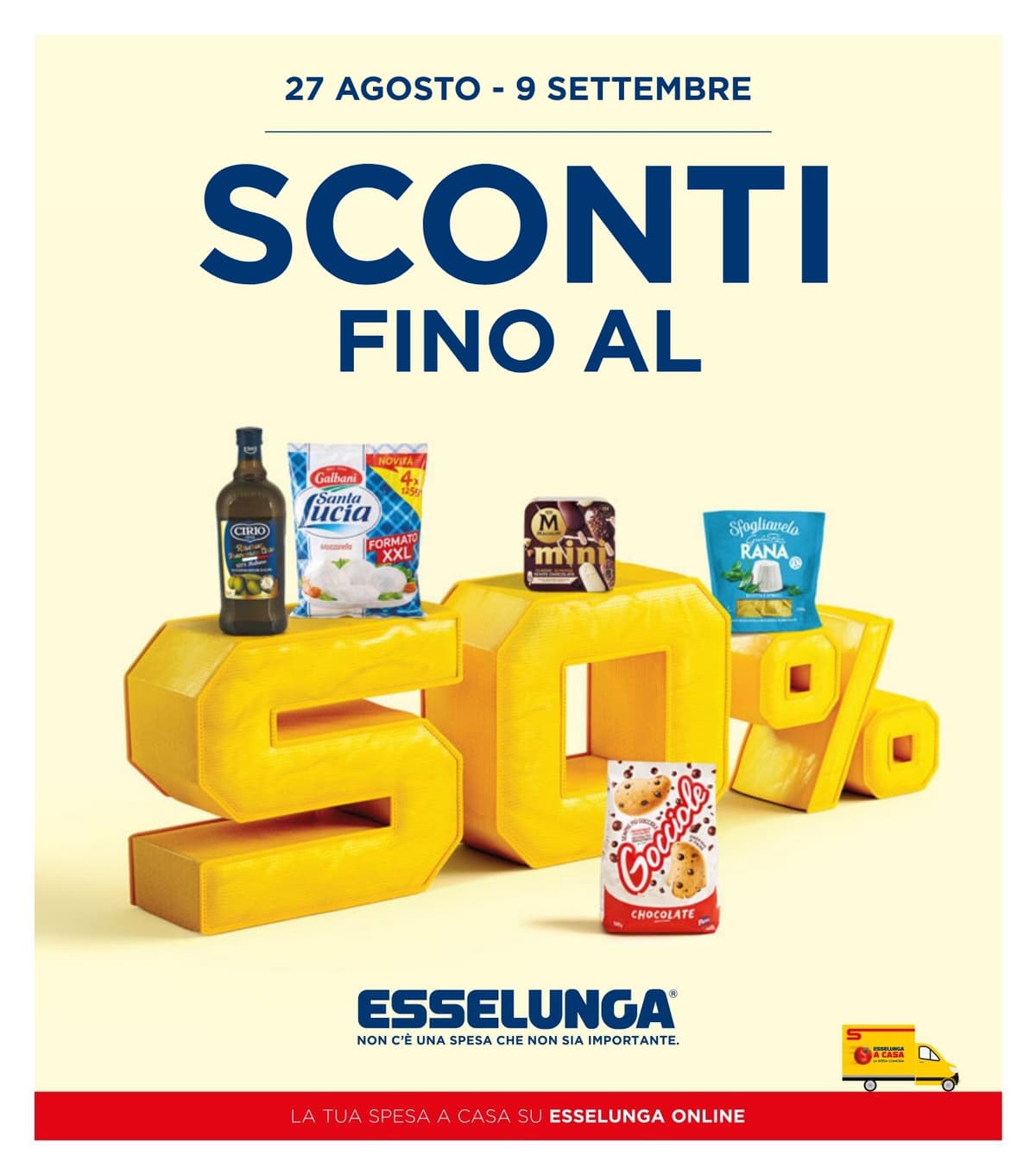 Volantino Esselunga del 27/08/2026 - Sconti Fino al 50%