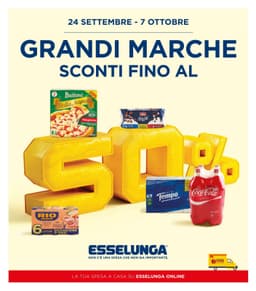 Pagina 1 del volantino Esselunga Grandi Marche Fino Al 50%