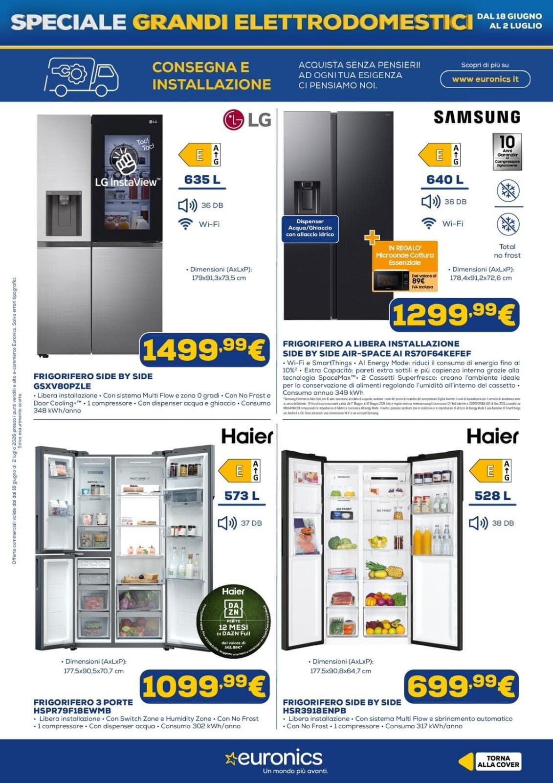 Pagina 13. del volantino Euronics - Grandi Elettrodomestici