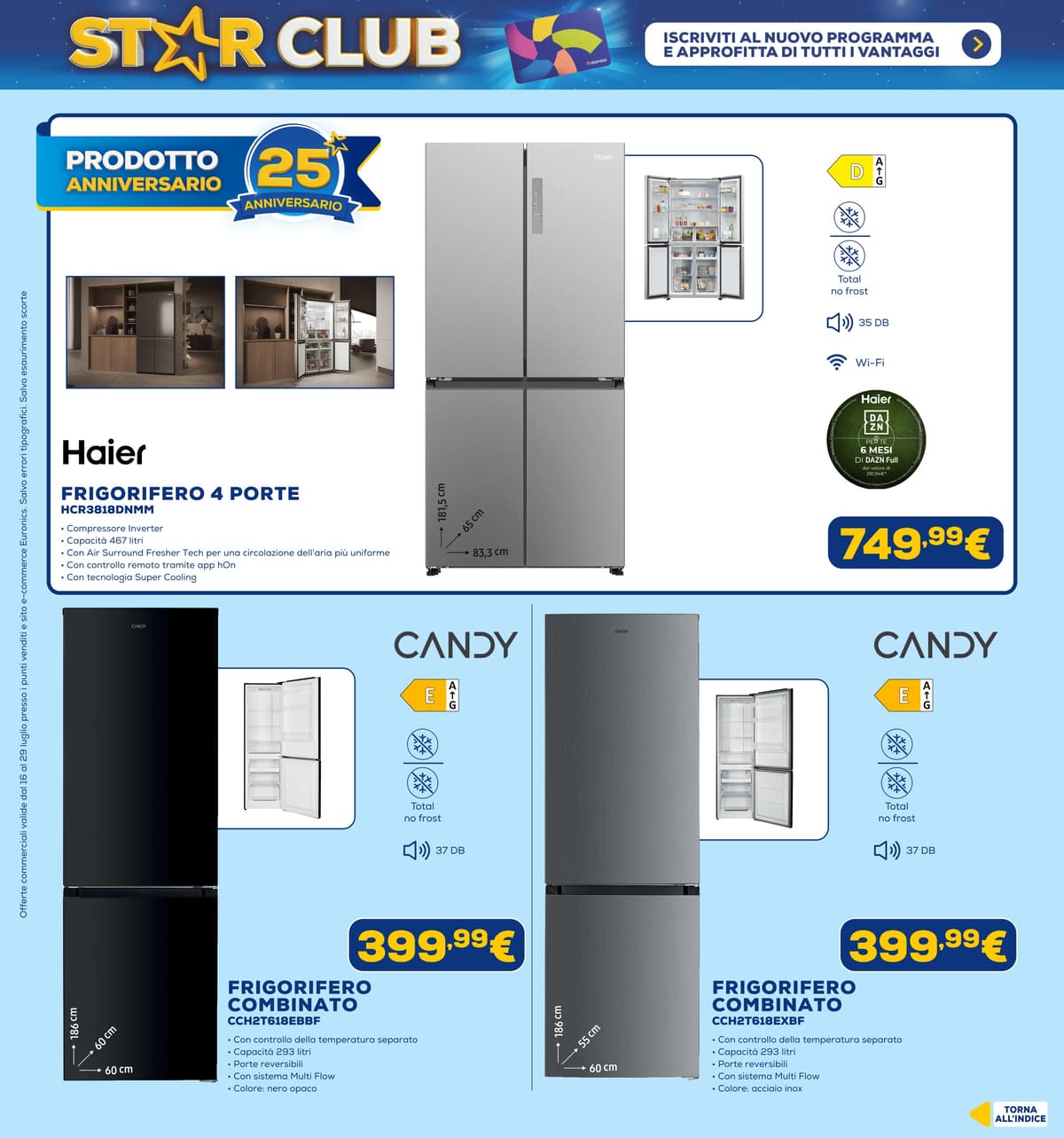 Pagina 11. del volantino Euronics - Star Club dal 28/07/2026