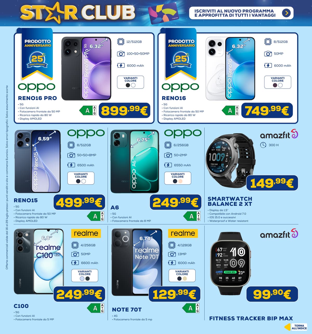 Pagina 8. del volantino Euronics - Star Club dal 28/07/2026