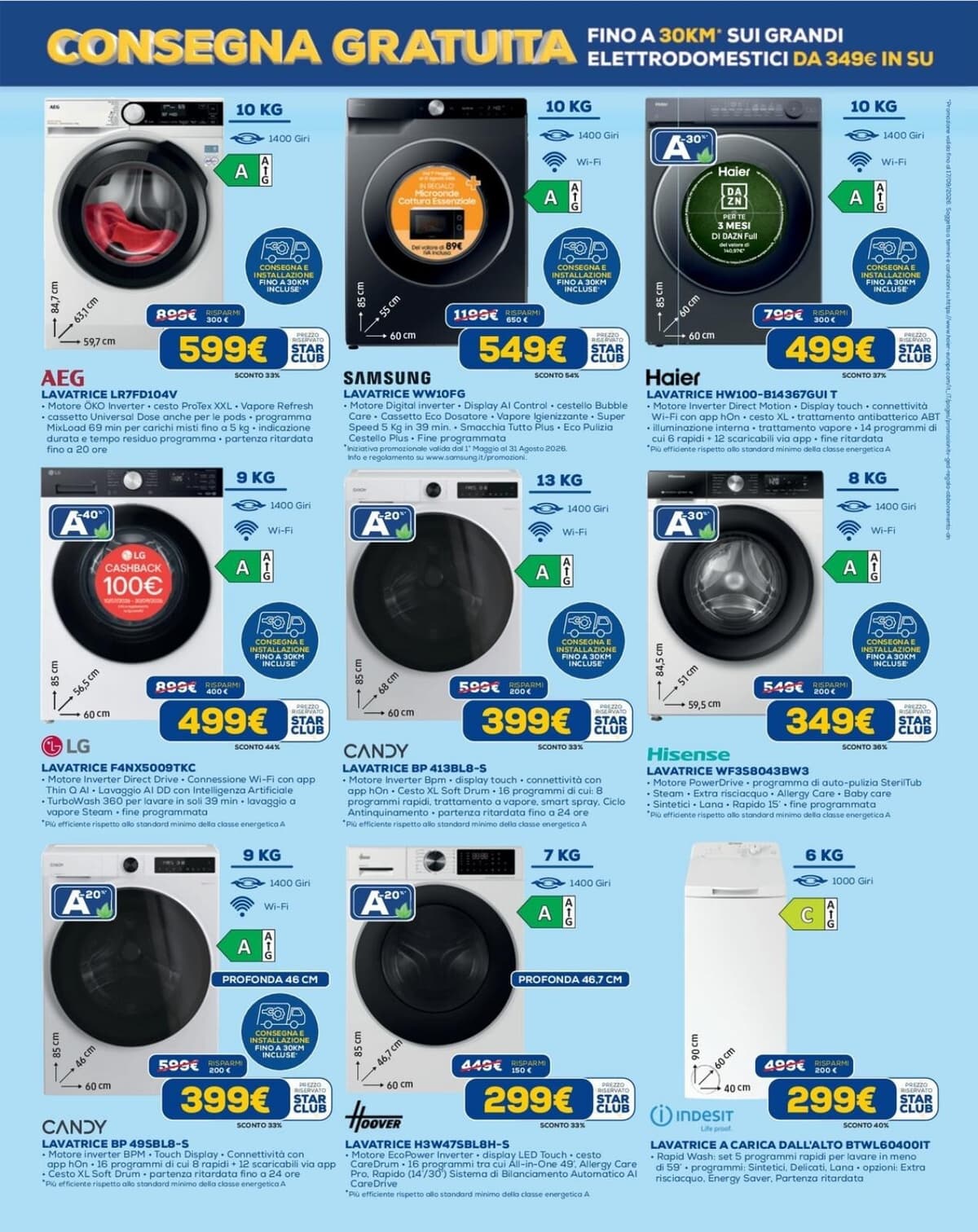 Pagina 2. del volantino Euronics - Star Club (Gruppo Dimo)