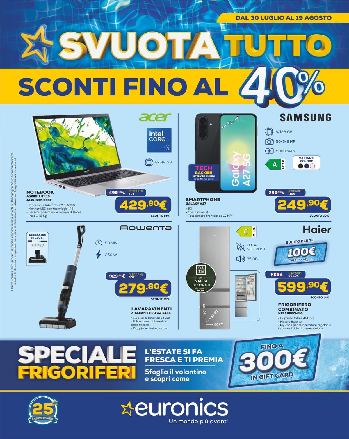 Pagina 1. del volantino Euronics - Svuota Tutto (CDS Butali) dal 23/08/2026