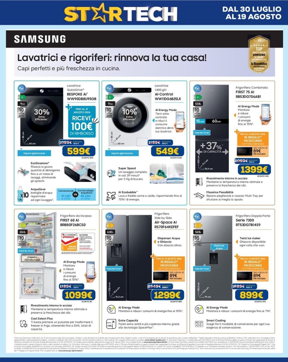 Pagina 4. del volantino Euronics - Star Tech (Dimo)