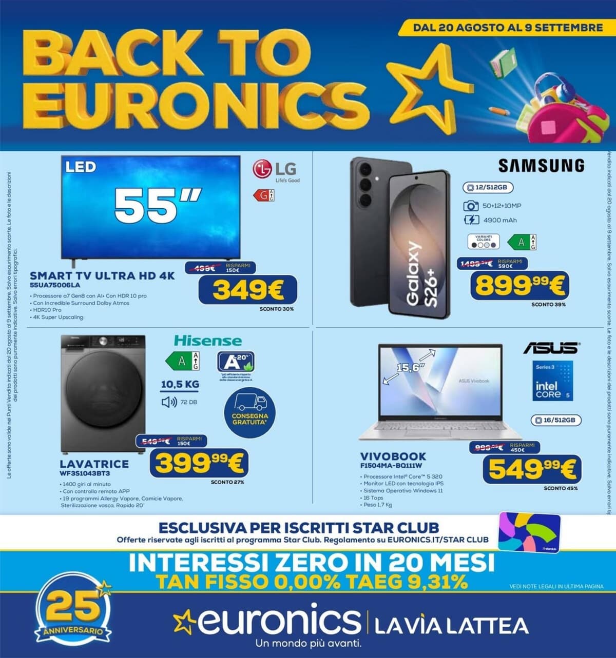 Pagina 1. del volantino Euronics - Back To Euronics (La Via Lattea)
