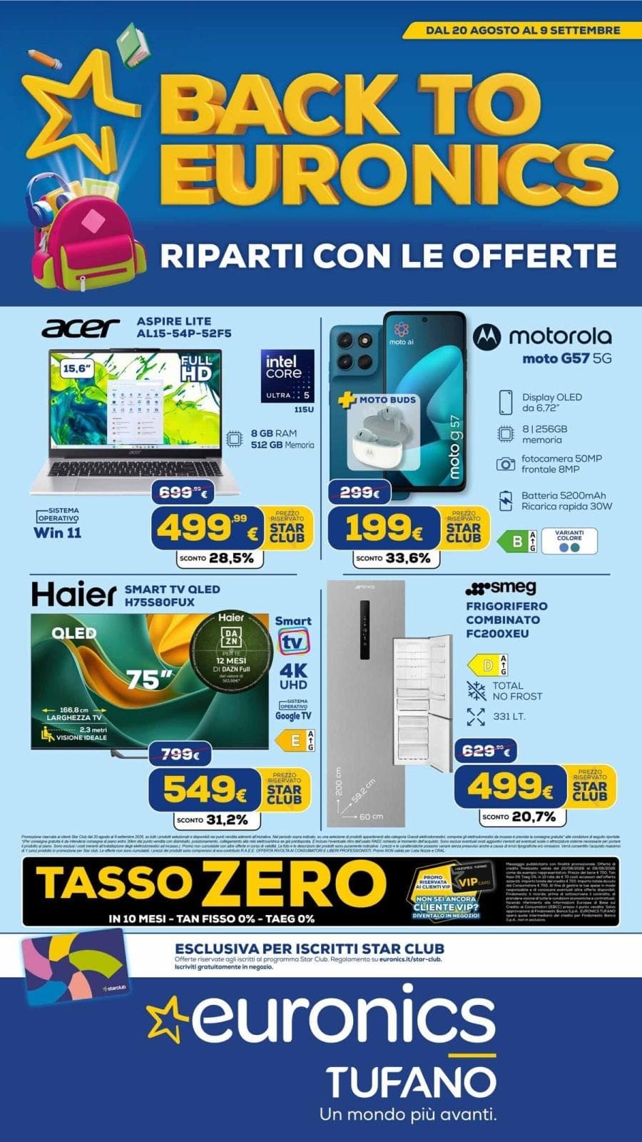 Pagina 1. del volantino Euronics - Riparti Con Le Offerte (Tufano)
