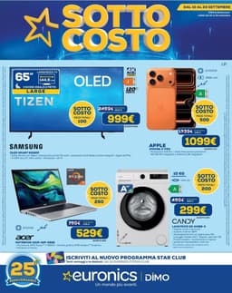 Pagina 1 del volantino Euronics Sotto Costo (Dimo)