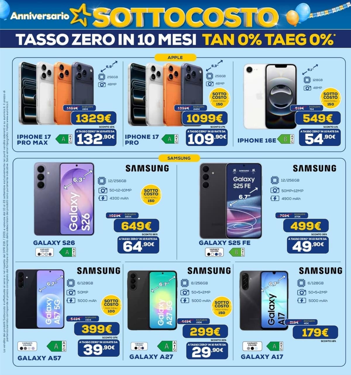 Pagina 4. del volantino Euronics - Anniversario Sottocosto (Lavia Latella)