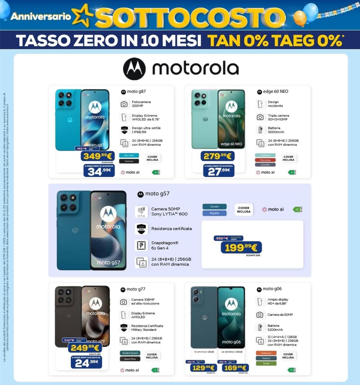 Pagina 6. del volantino Euronics - Anniversario Sottocosto (Lavia Latella)