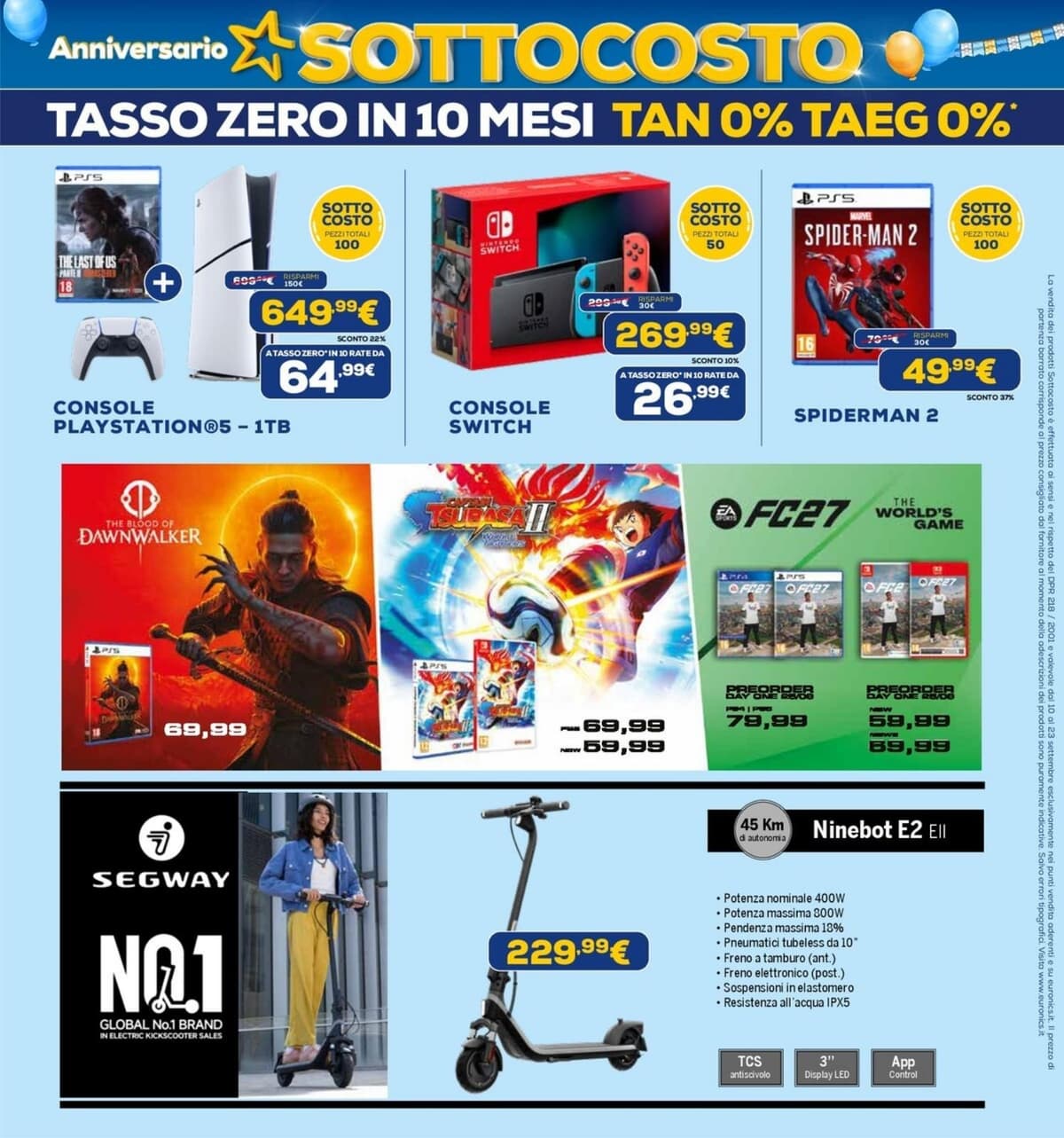 Pagina 10. del volantino Euronics - Anniversario Sottocosto (Lavia Latella)