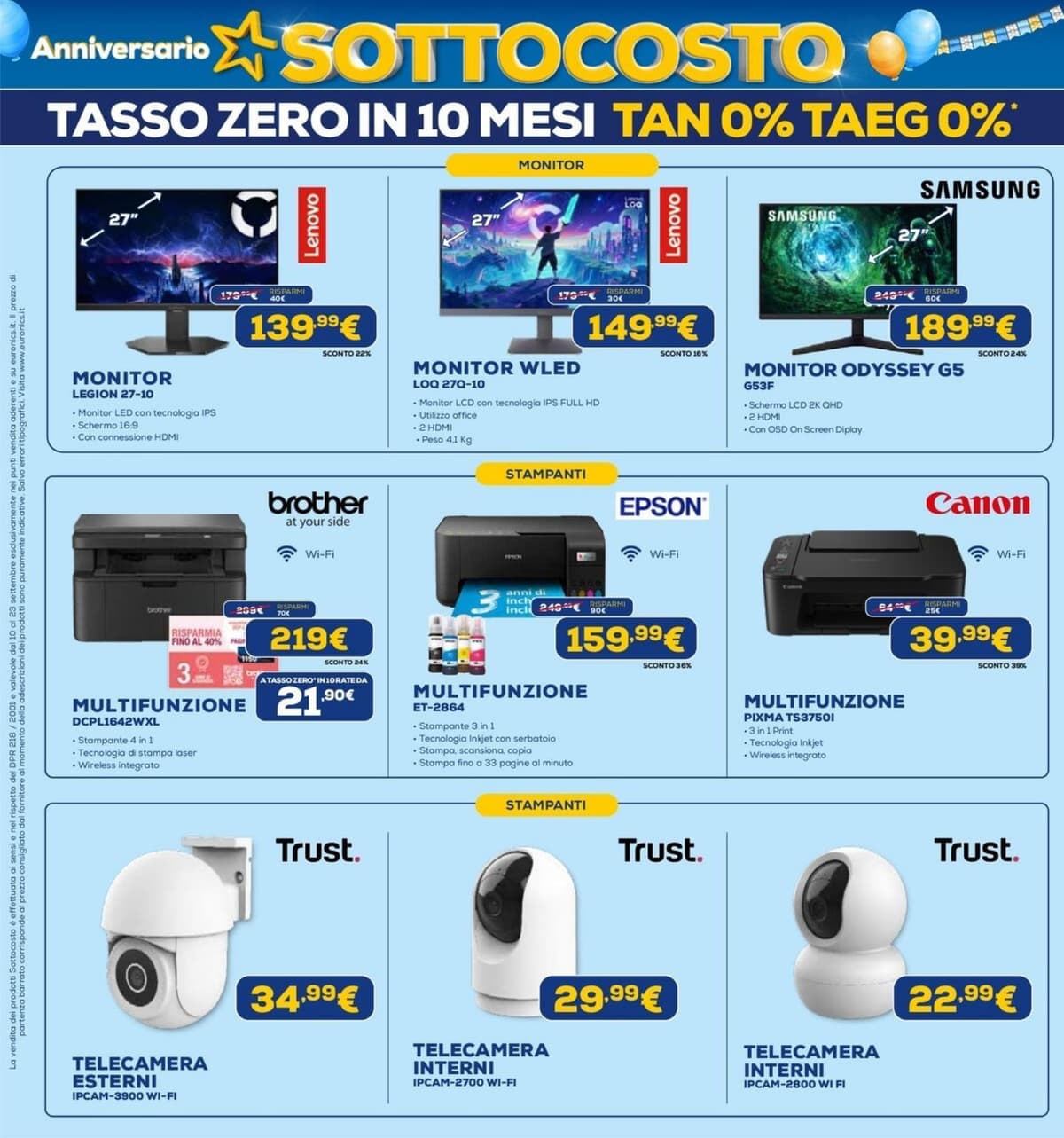 Pagina 13. del volantino Euronics - Anniversario Sottocosto (Lavia Latella)