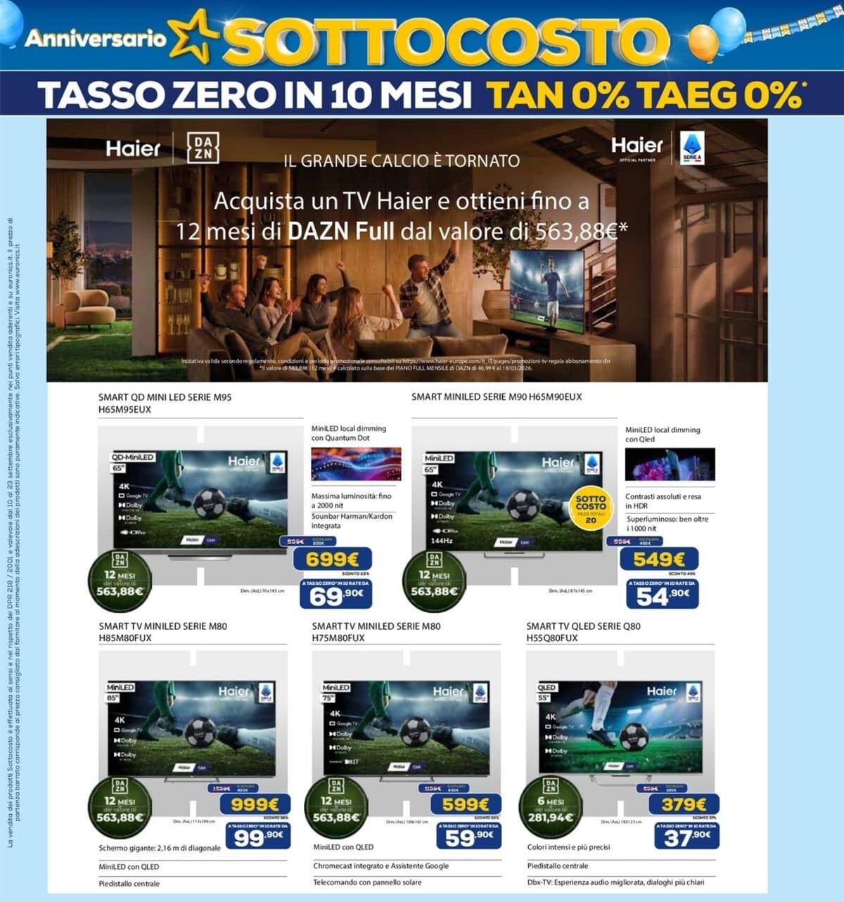 Pagina 21. del volantino Euronics - Anniversario Sottocosto (Lavia Latella)