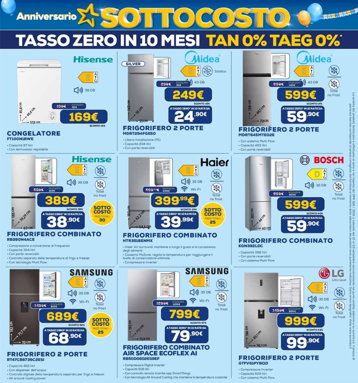 Pagina 26. del volantino Euronics - Anniversario Sottocosto (Lavia Latella)