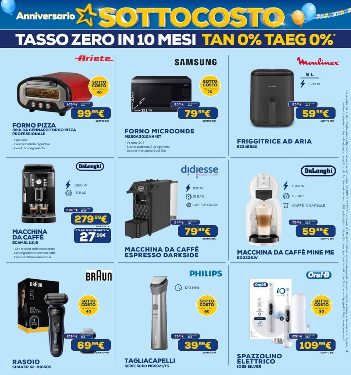 Pagina 36. del volantino Euronics - Anniversario Sottocosto (Lavia Latella)