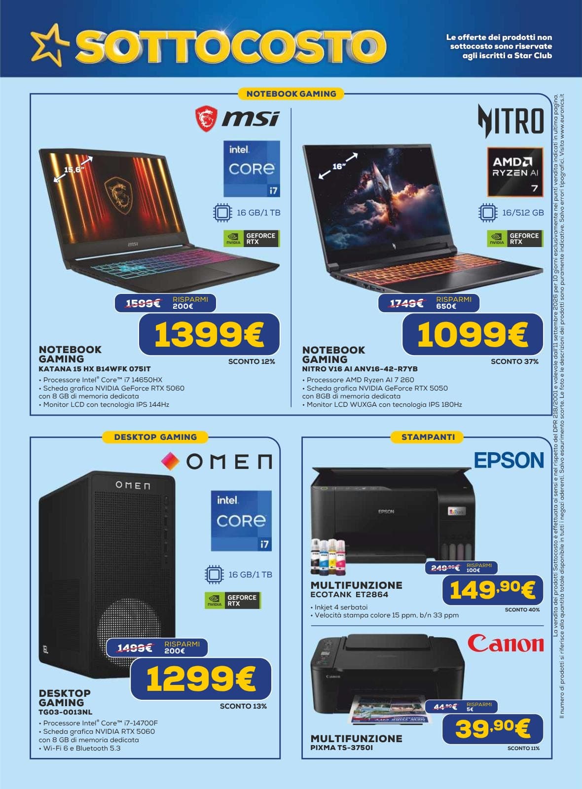 Pagina 9. del volantino Euronics - Sotto Costo