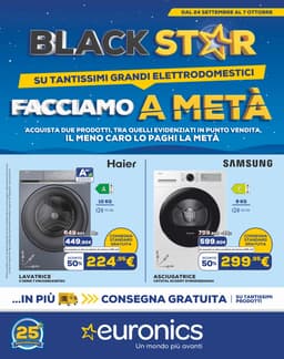 Pagina 1 del volantino Euronics Facciamo A Metà