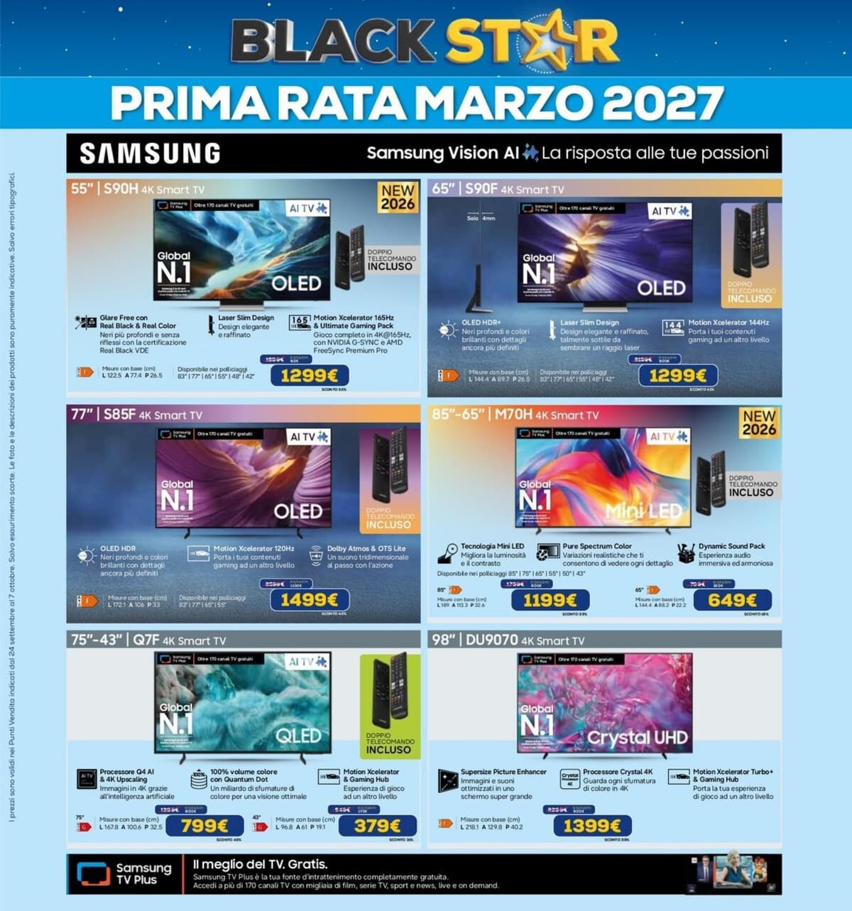 Pagina 11. del volantino Euronics - Black Star (Lavia Lattea)