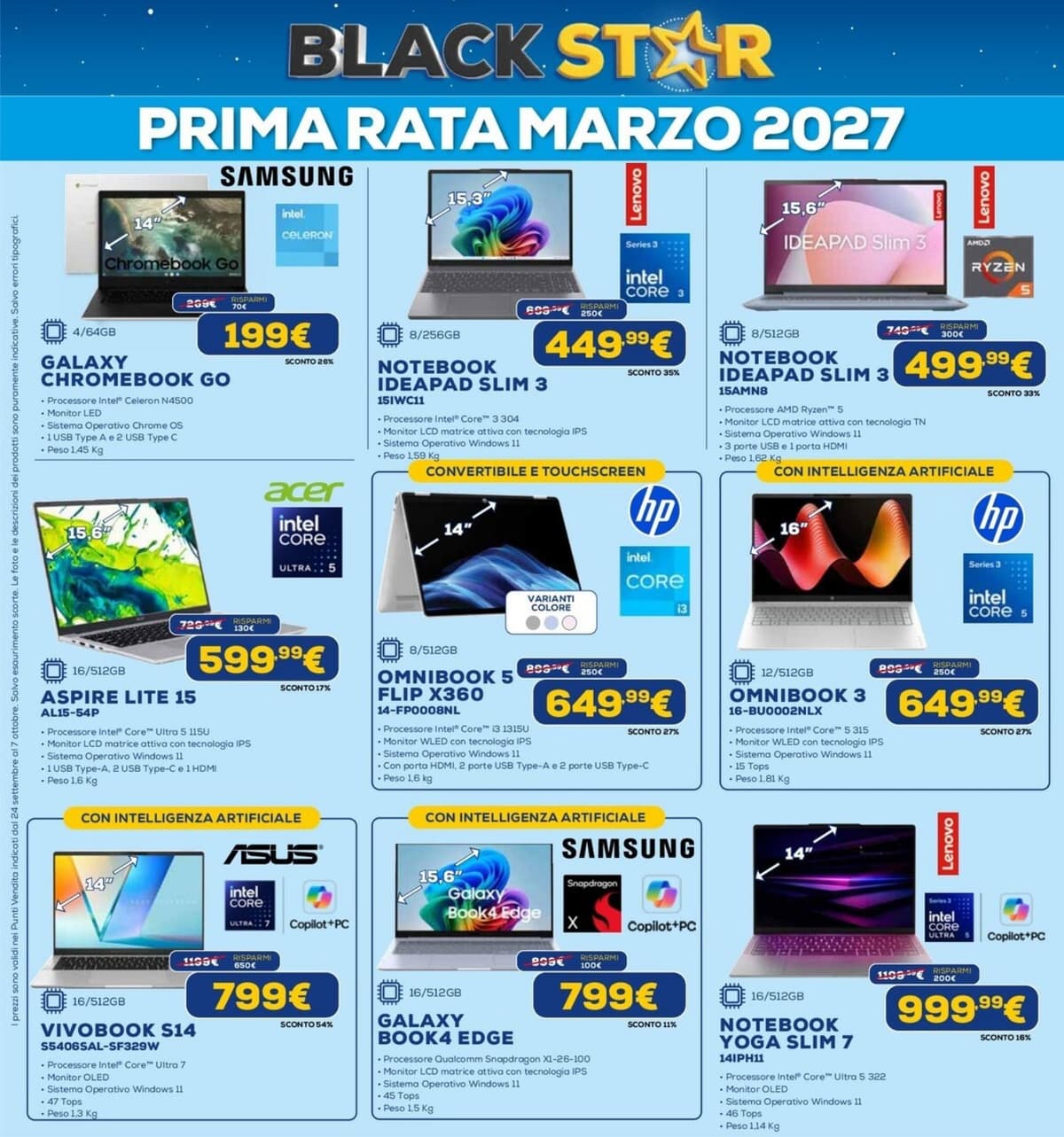 Pagina 21. del volantino Euronics - Black Star (Lavia Lattea)