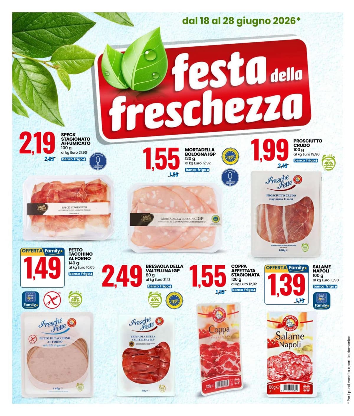 Pagina 2. del volantino Eurospin - Festa della freschezza 