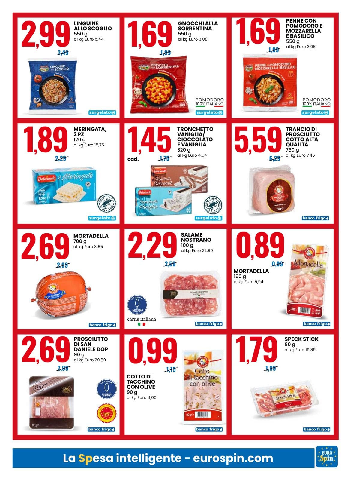 Pagina 3. del volantino Eurospin - Ribassati Luglio