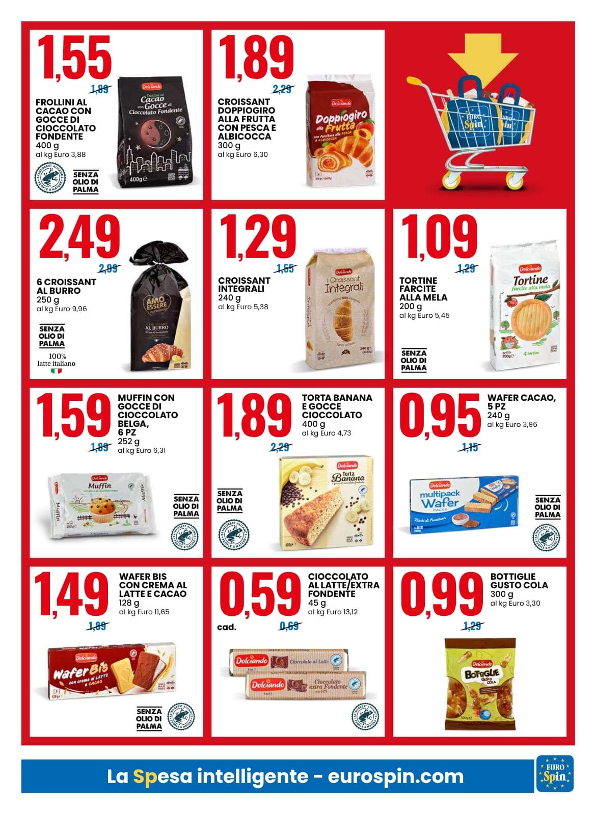 Pagina 9. del volantino Eurospin - Ribassati Luglio