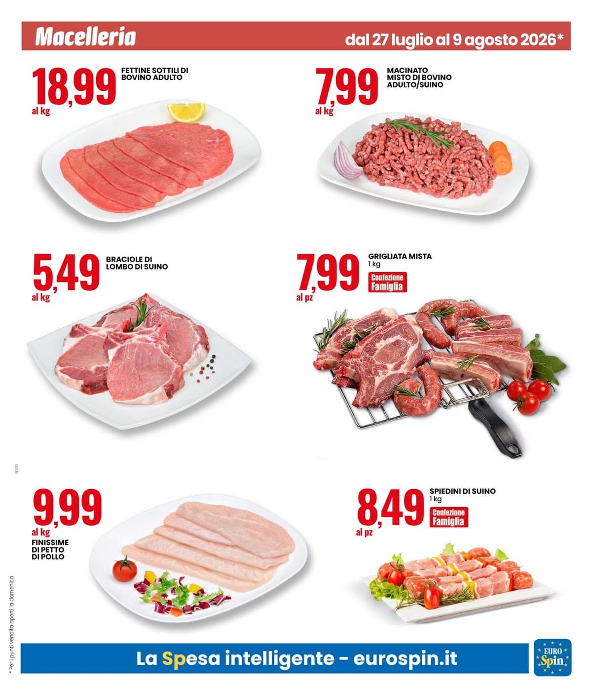 Pagina 13. del volantino Eurospin - SPECIALE GRIGLIATA E GELATI dal 28/07/2026